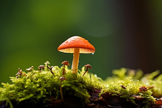 Photo photo of closeup of a mushroom cap 4k wallpaper 77