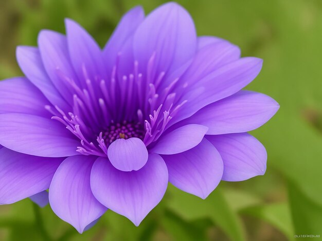 Photo closeup shot of a purple flower