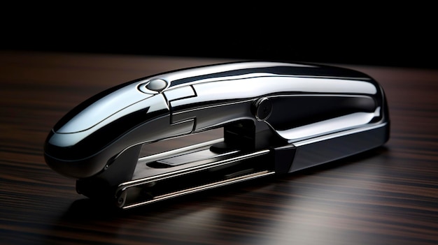 A photo of a closeup of a sleek stapler