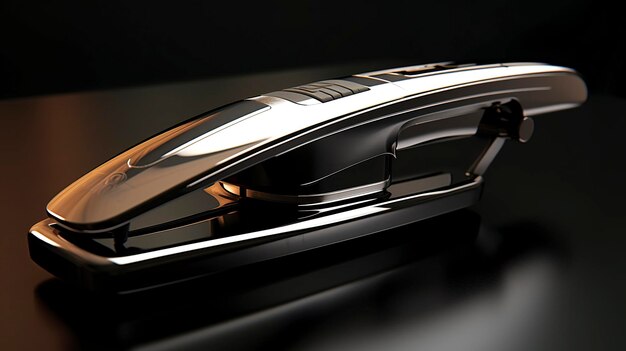 Photo a photo of a closeup of a sleek stapler