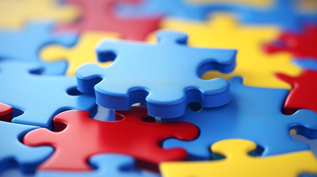 A photo of a closeup of a toy puzzle piece