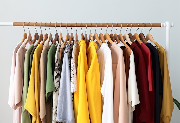 Photo of clothing clothes shop on hanger