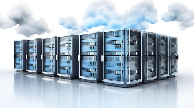 Foto una foto di cloud computing servers 8