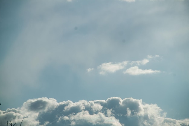 曇り空の写真 空の背景 自然の雲