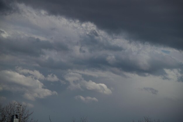 曇り空の写真 空の背景 自然の雲