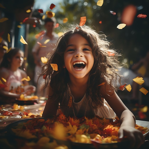 Photo of Colombian Children Engage in the Tradition of Breaking Piata Festive Colombia Vibrant