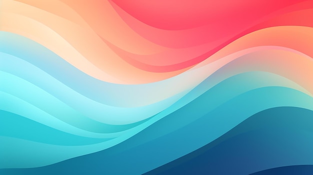 Photo of colorful abstract wave background