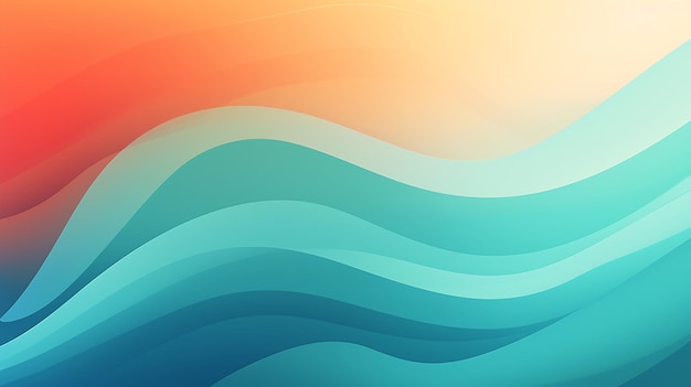 Photo of colorful abstract wave background