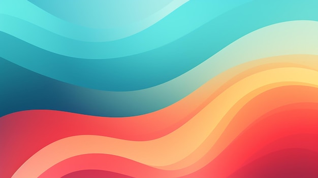 Photo of colorful abstract wave background