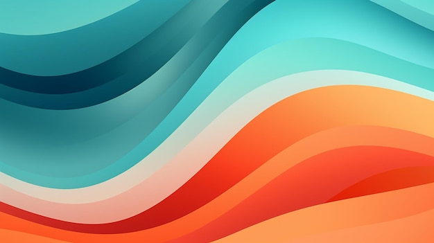 Photo of colorful abstract wave background