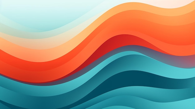 Photo of colorful abstract wave background