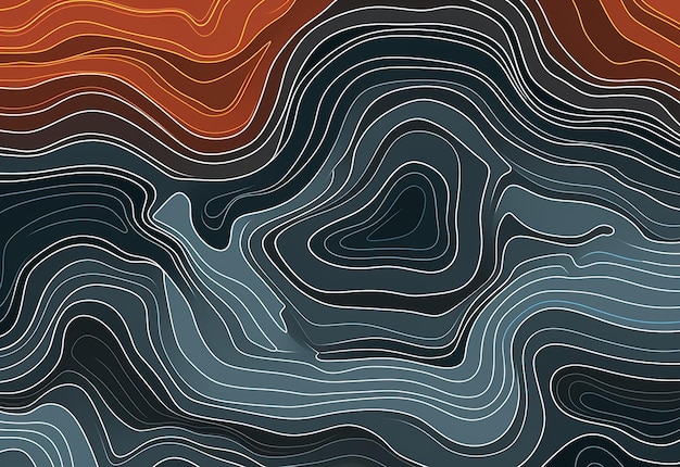 Photo of colorful abstract waves and shapes background