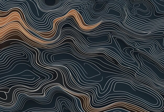 Photo of colorful abstract waves and shapes background