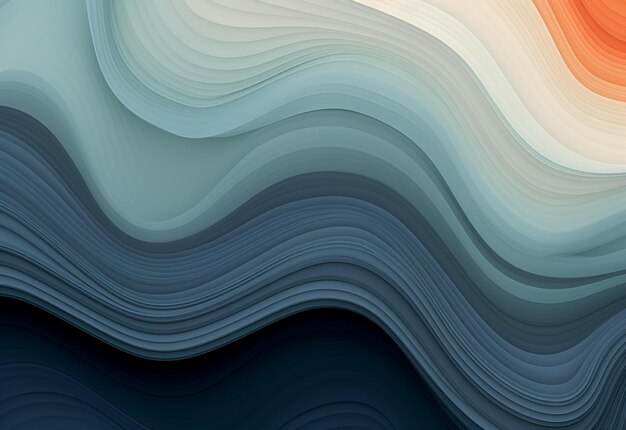 Photo of colorful abstract waves and shapes background