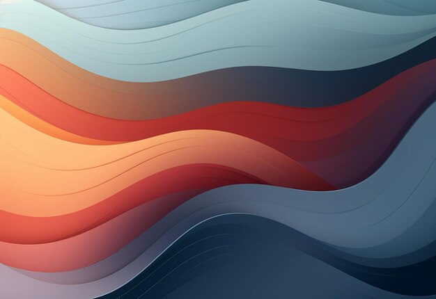 Photo photo of colorful abstract waves and shapes background