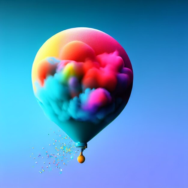 Photo a colorful ballon celebration background generative AI