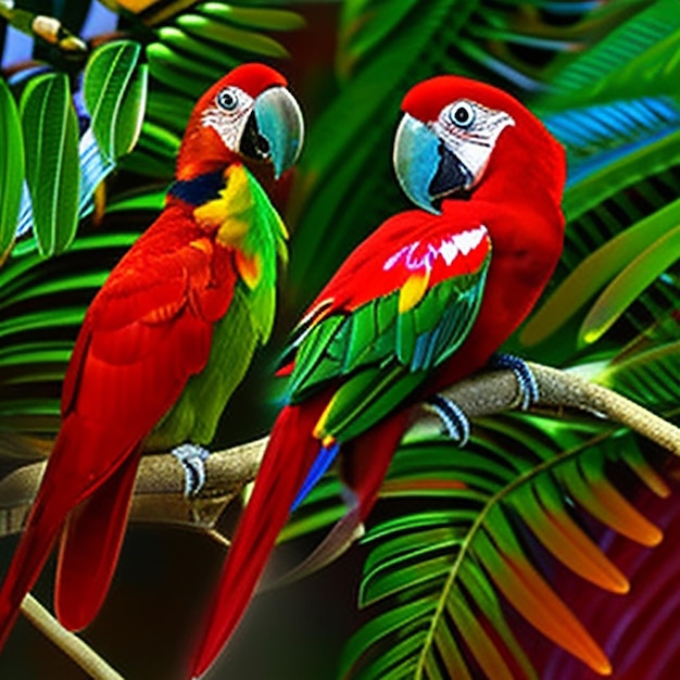 Фото красочной птицы, сидящей на ветке в лесу