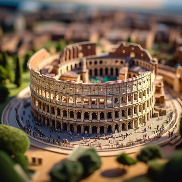 Foto una foto del colosseo