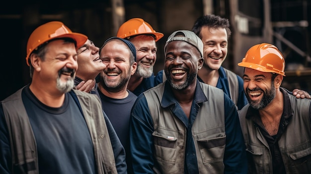 Foto foto di ingegneri e lavoratori del cantiere