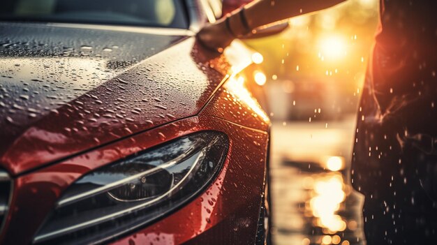 Photo contactless car wash selfservice generated by AI