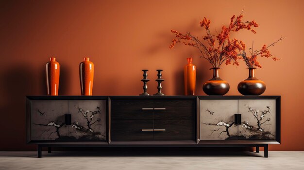 A photo of a contemporary sideboard