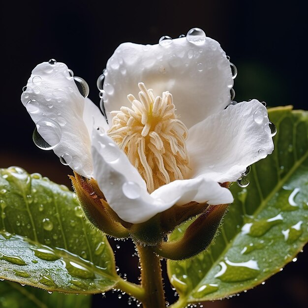 Photo of a cotton blossom