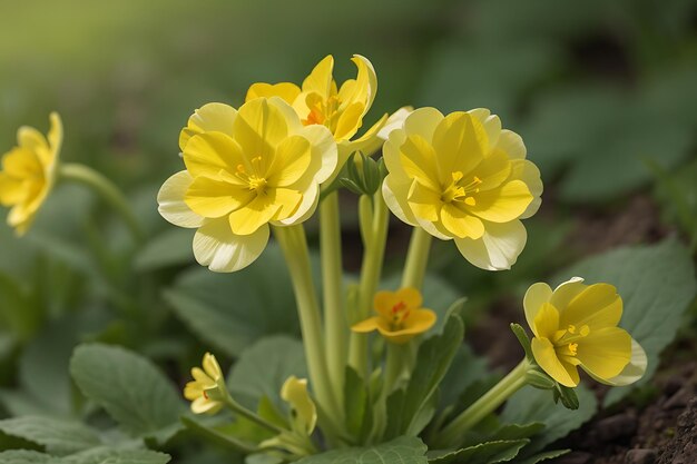 Photo photo cowslip primula veris flower beautiful spring flower