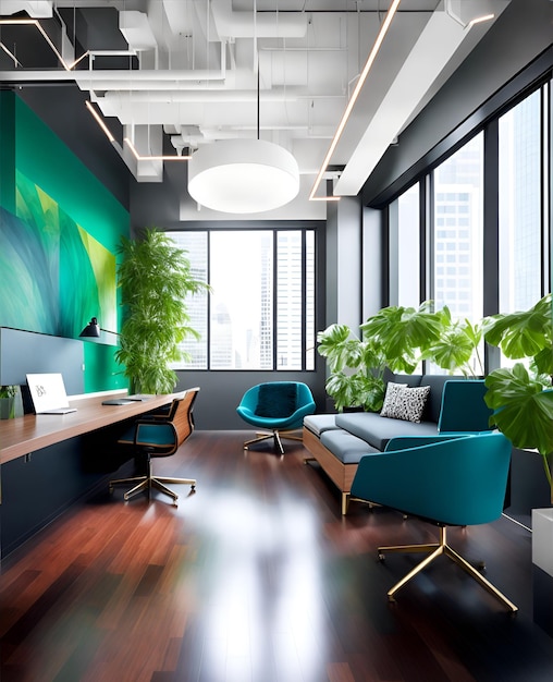 Photo of a cozy room with furniture and plants