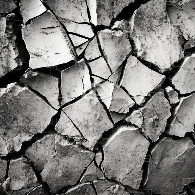 Photo cracked ground texture background