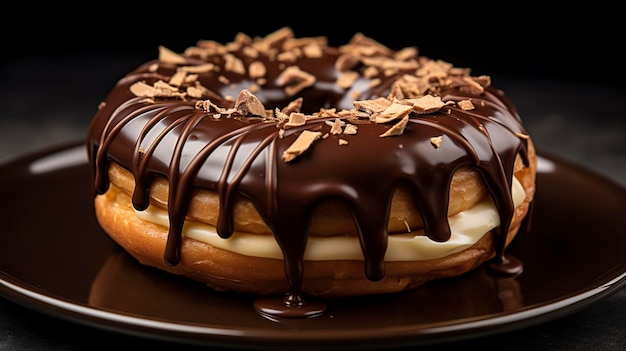 A Photo of a Creamy Chocolate Ganache