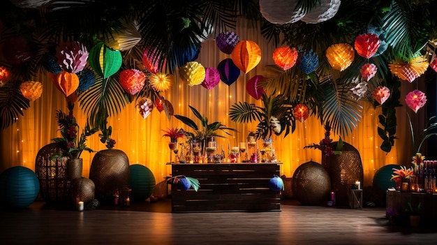 A Photo of a Creative Theme Party Decoration