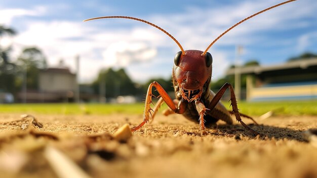 Photo photo of cricket on a ground