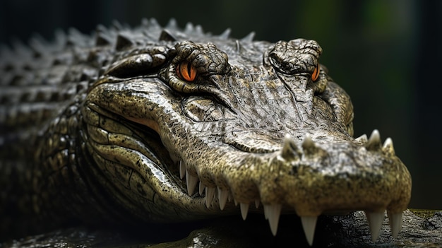 Photo crocodile Generative AI