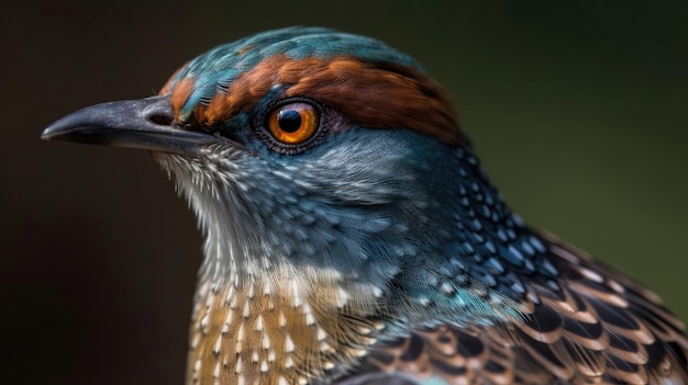 Photo of cuckoo bird animal with blur background