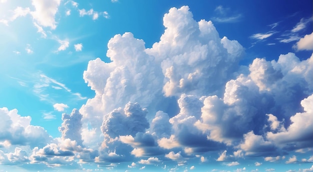 Photo Of Cumulonimbus Cloud In Bright Blue Sky In Sunny Day From Taken From Below