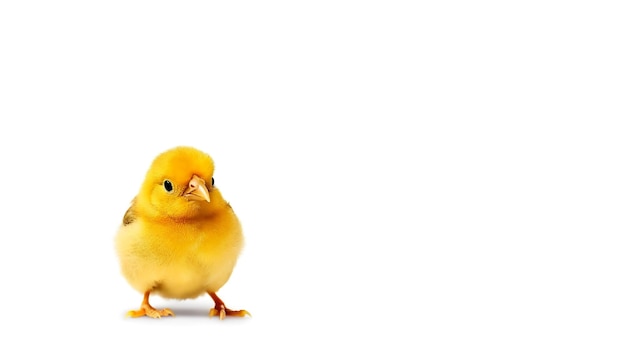 Photo of a cute Chick isolated on white background