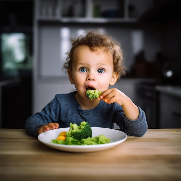 Photo cute kid drinking milk