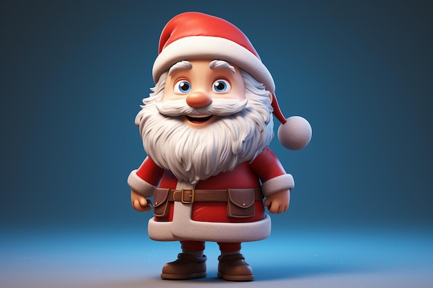 Photo of cute little Santa 3D Character