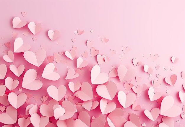 Photo of cute valentines day background with girts greetings wishes and hearts