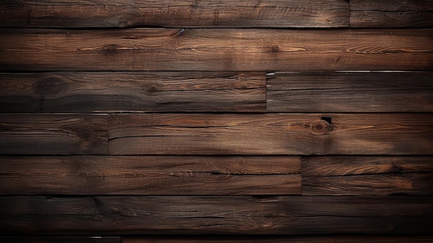 Photo of dark brown wooden background