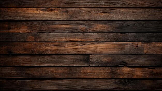 Photo of dark brown wooden background