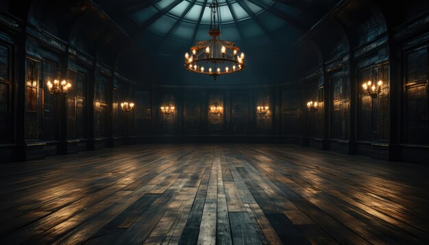 photo dark room with wooden floor