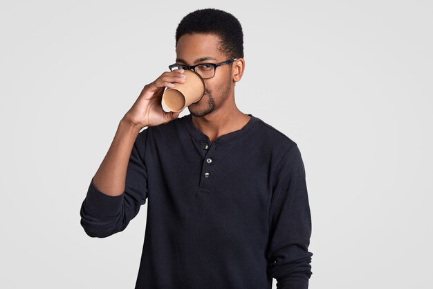 Photo of dark skinned guy with curly hair