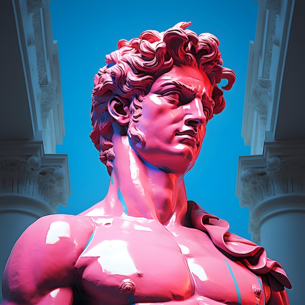 Photo david michelangelo aesthetic david michelangelo sculpture generative ai