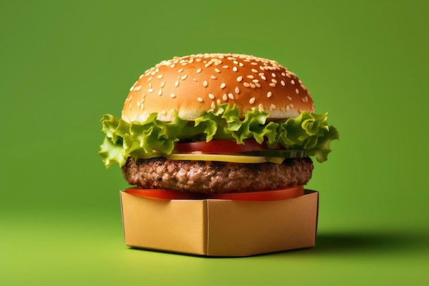 Photo a delicious burger