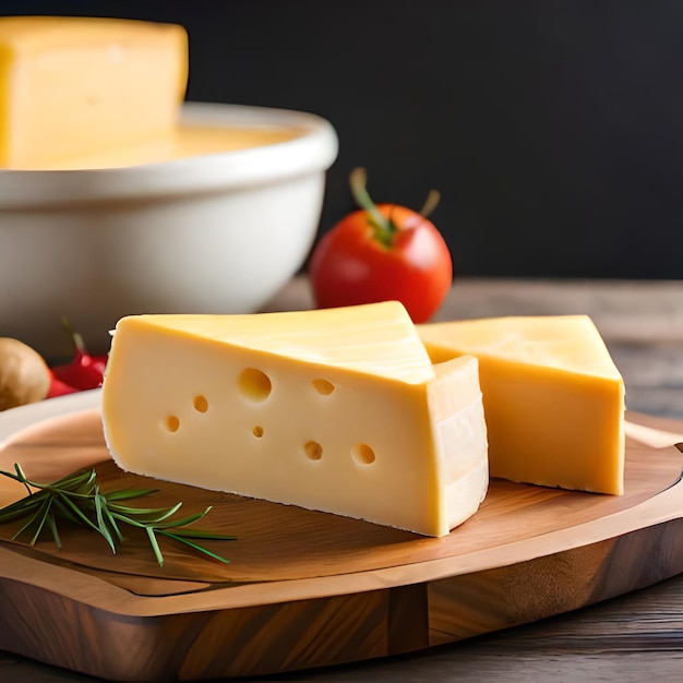 photo of delicious cheese slice