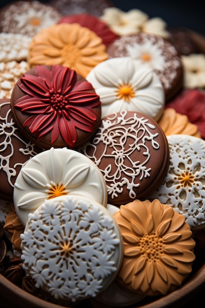 Photo of Delicious cookies arrangement