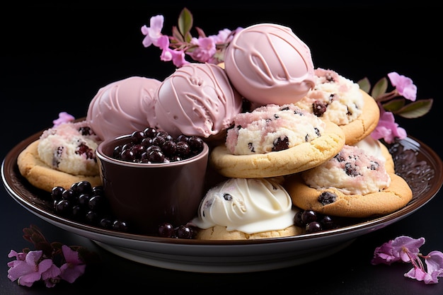 Photo of Delicious cookies arrangement
