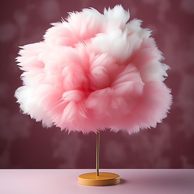 photo of a delicious cotton candy bright friendly background