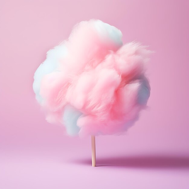 photo of a delicious cotton candy bright friendly background